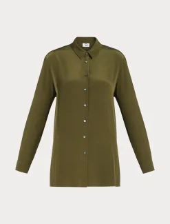Marina Rinaldi Chemise en soie VERT Discount