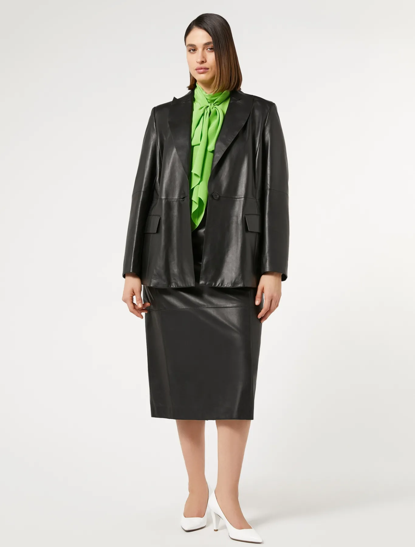 Marina Rinaldi Chemise en soie LIME Outlet
