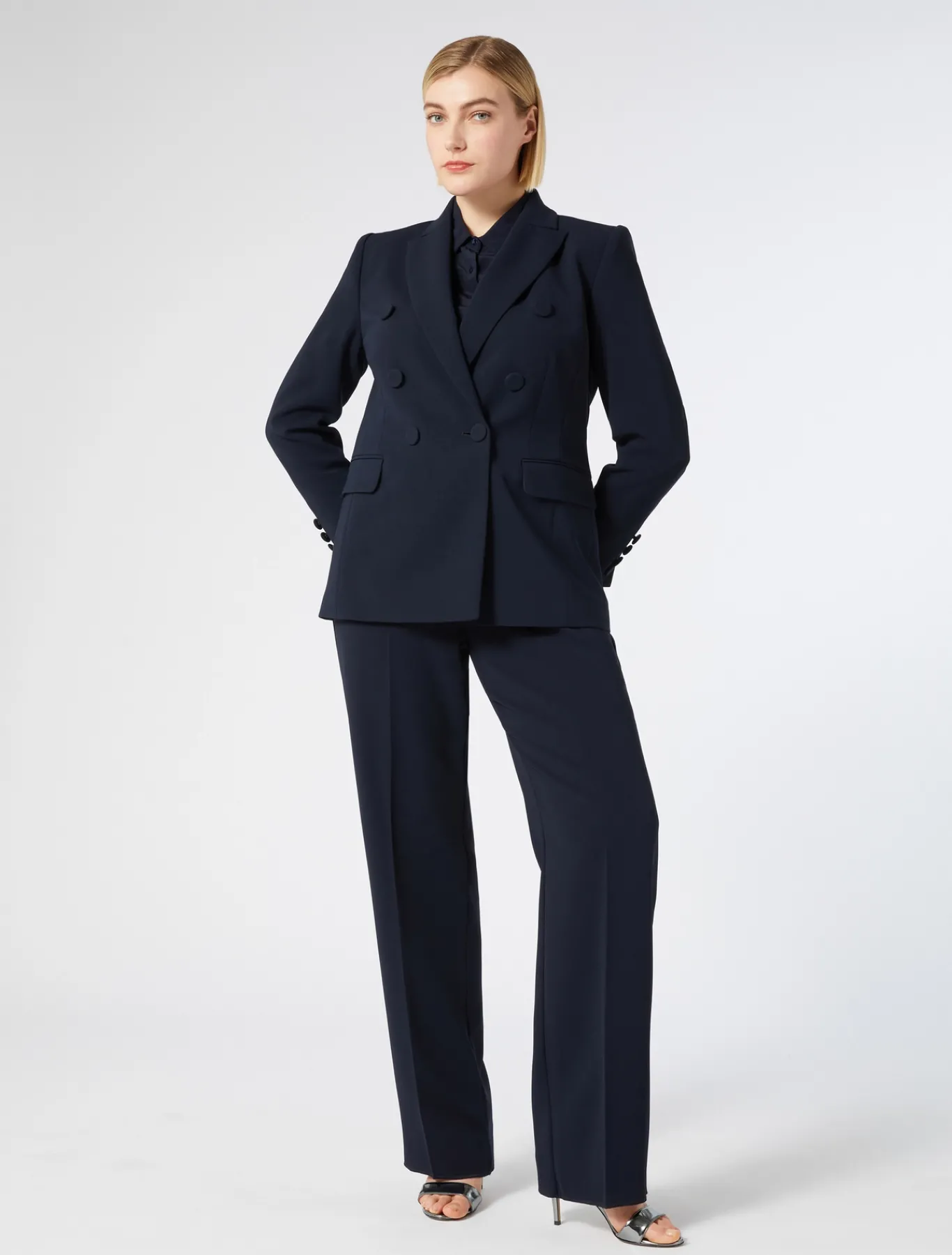 Marina Rinaldi Chemise en soie BLEUET Best