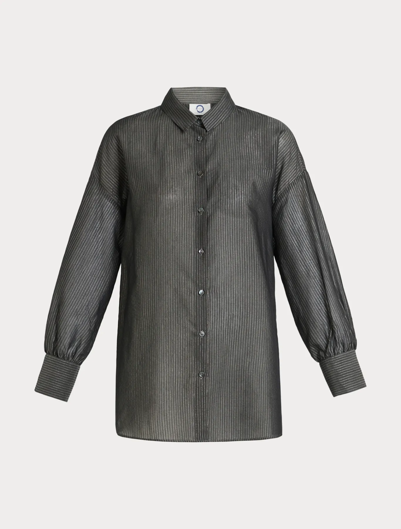 Marina Rinaldi Chemise en toile de coton et soie GRISFONCE Best