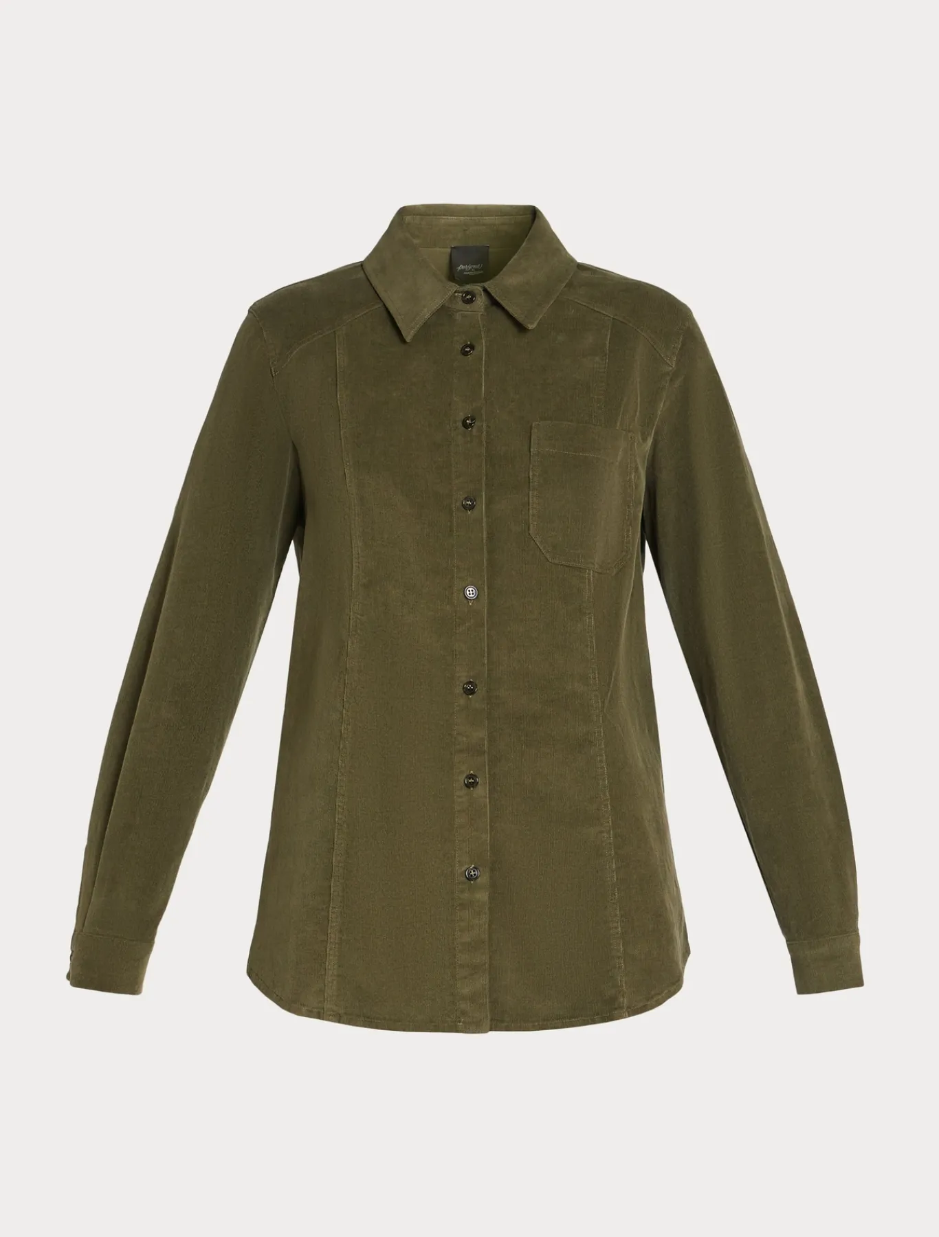 Marina Rinaldi Chemise en velours de coton KAKI Outlet