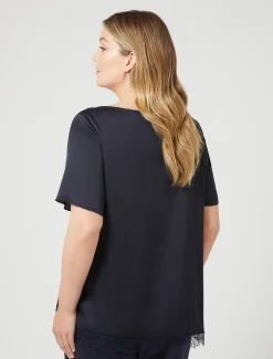 Marina Rinaldi Chemisier avec détails en dentelle BLEUMARINE New