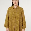 Marina Rinaldi Chemisier en cady JAUNE Clearance