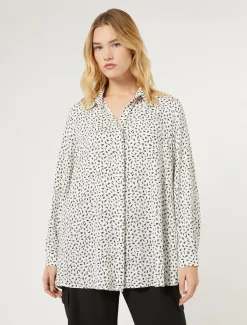 Marina Rinaldi Chemisier en cady BLANC Sale