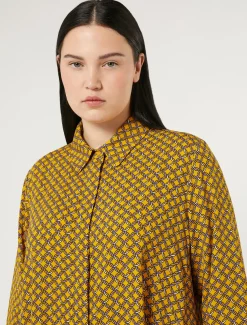 Marina Rinaldi Chemisier en cady JAUNE Clearance