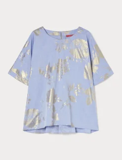 Marina Rinaldi Chemisier en chambray de coton AZURE New