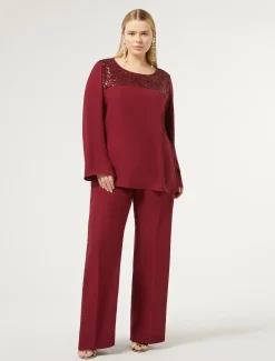 Marina Rinaldi Chemisier en crêpe envers satin RUBIS Discount
