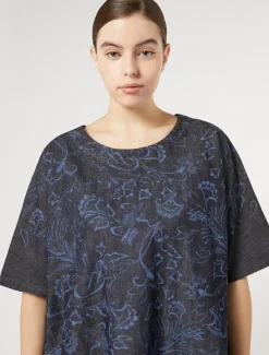 Marina Rinaldi Chemisier en denim découpé au laser BLEU Hot