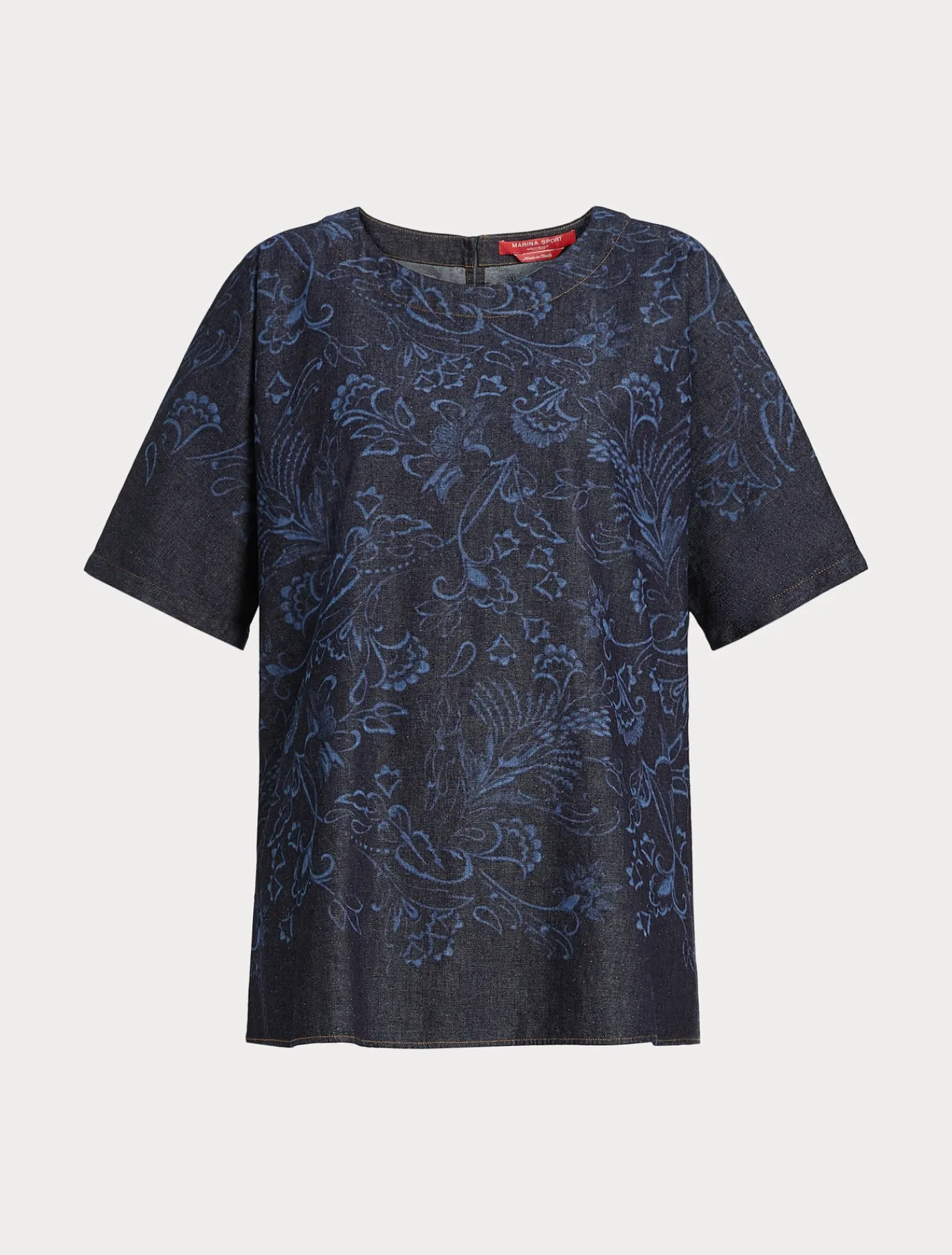 Marina Rinaldi Chemisier en denim découpé au laser BLEU Hot