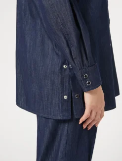 Marina Rinaldi Chemisier en denim léger BLEUNUIT Discount