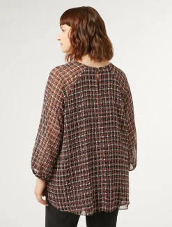 Marina Rinaldi Chemisier en georgette imprimée NOIR Fashion