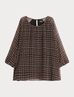 Marina Rinaldi Chemisier en georgette imprimée NOIR Fashion