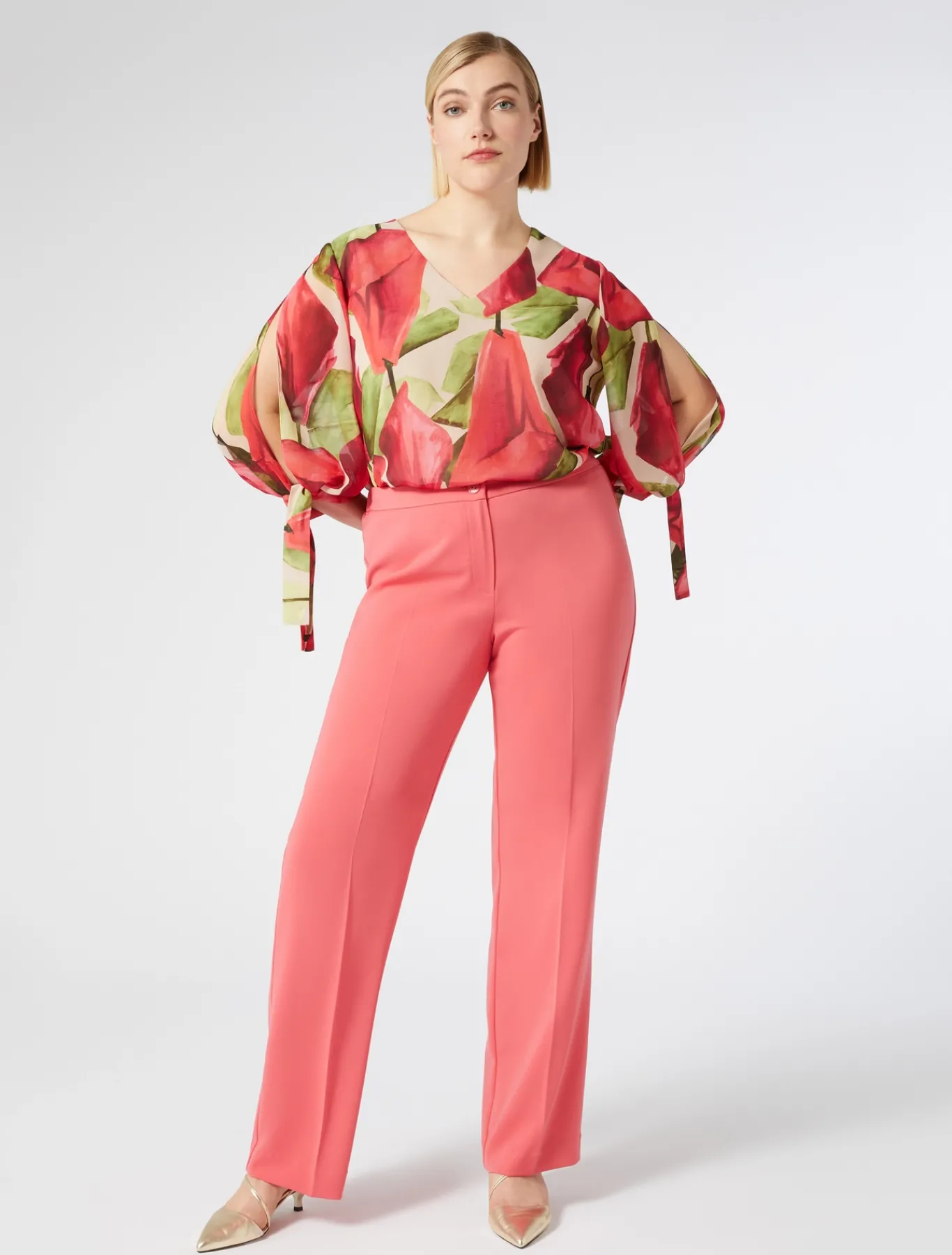 Marina Rinaldi Chemisier en georgette imprimée ROSE Hot