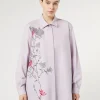 Marina Rinaldi Chemisier en popeline avec broderie LILAS Online