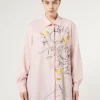 Marina Rinaldi Chemisier en popeline avec broderie ROSE New