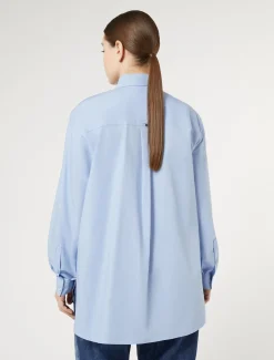 Marina Rinaldi Chemisier en popeline avec broderie CIEL Clearance