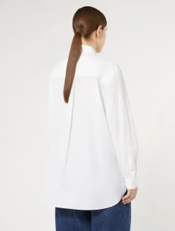 Marina Rinaldi Chemisier en popeline avec broderie BLANC Clearance