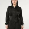 Marina Rinaldi Chemisier en satin NOIR Outlet