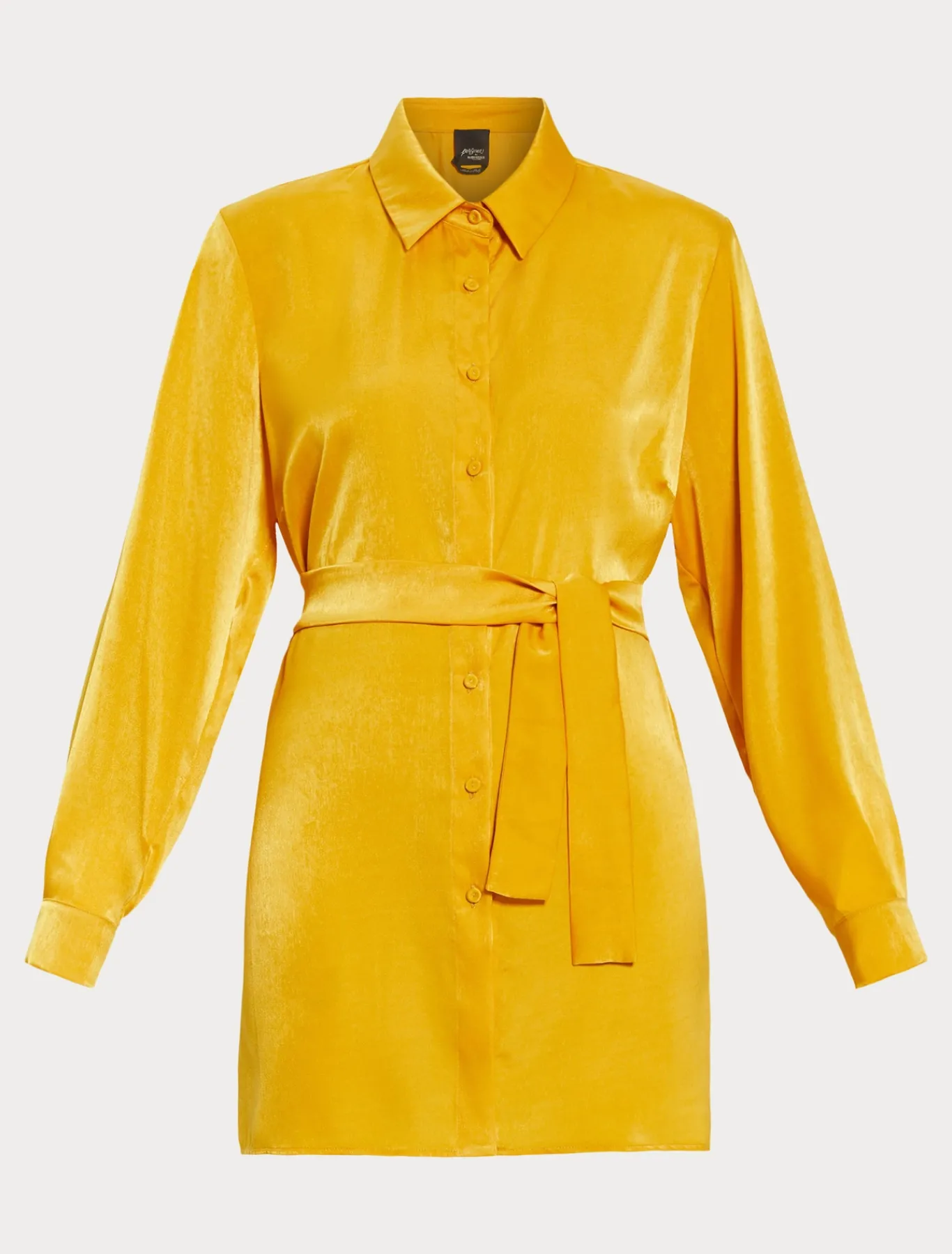 Marina Rinaldi Chemisier en satin MOUTARDE Hot