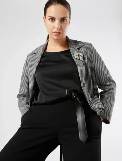 Marina Rinaldi Chemisier en satin NOIR Hot