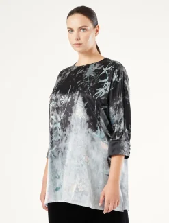 Marina Rinaldi Chemisier en satin de soie GRISFONCE New