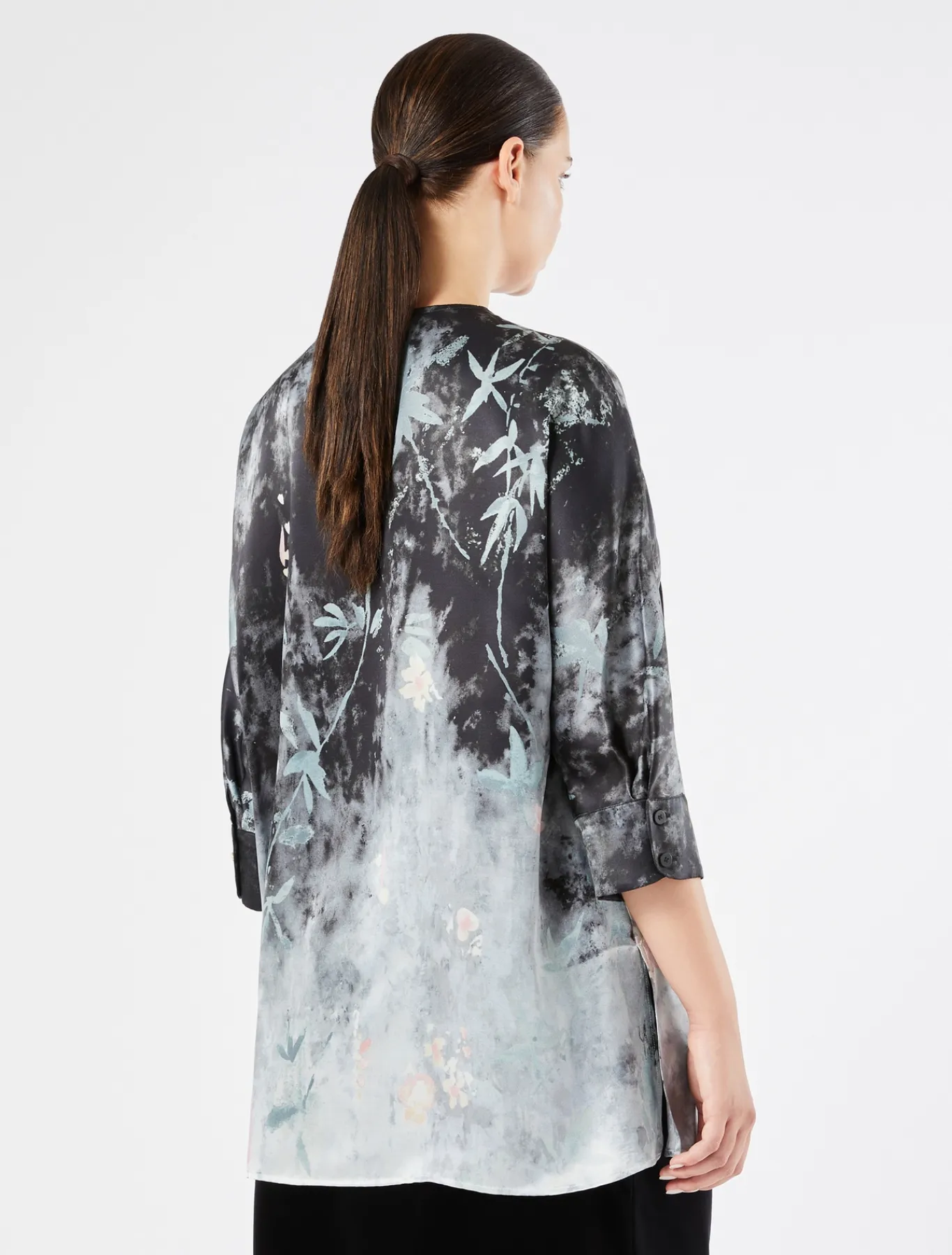 Marina Rinaldi Chemisier en satin de soie GRISFONCE New