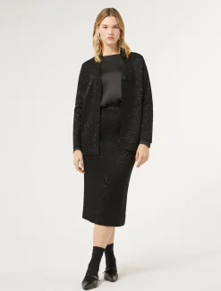 Marina Rinaldi Chemisier en satin de soie NOIR Outlet