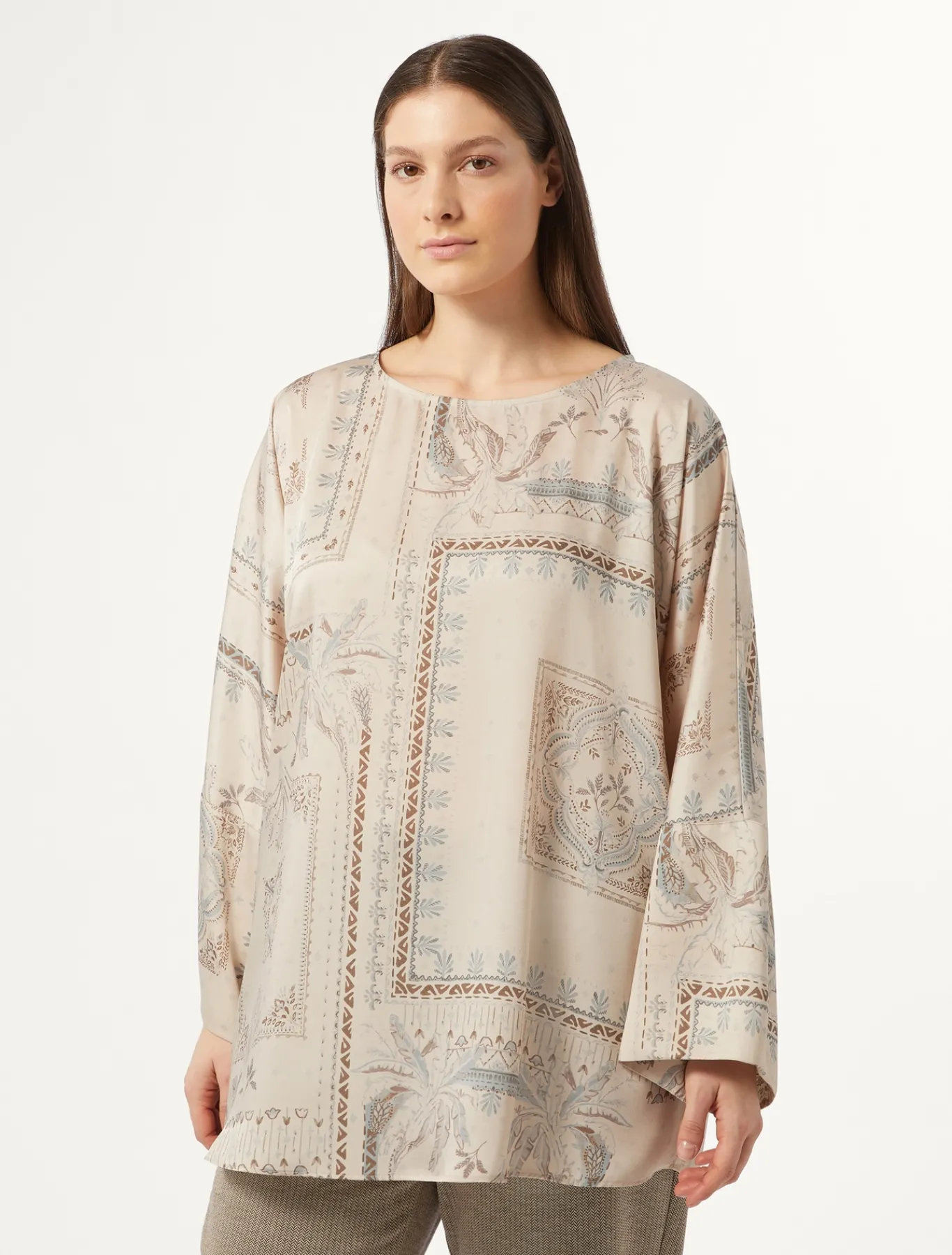 Marina Rinaldi Chemisier en sergé imprimé BEIGE Fashion