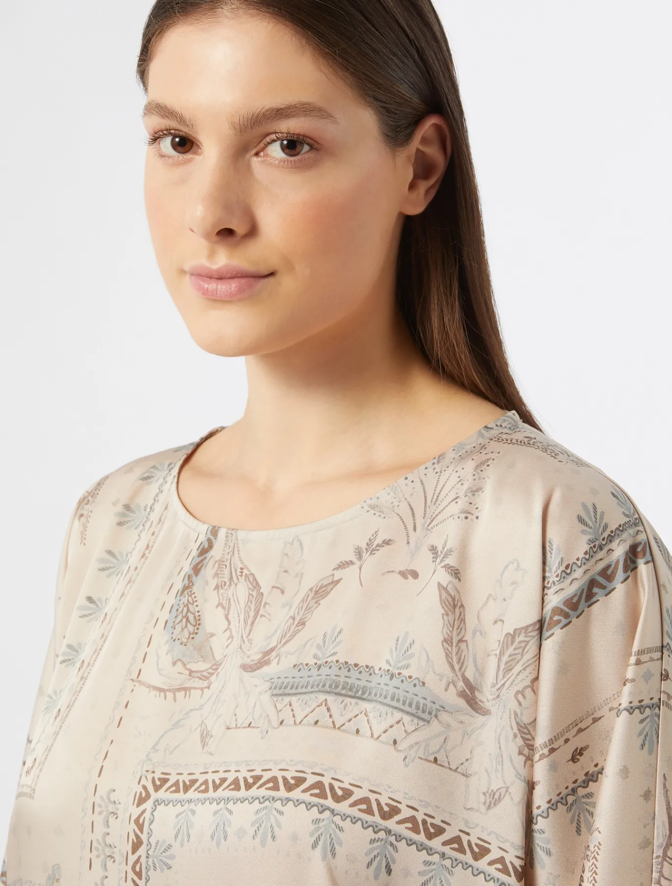 Marina Rinaldi Chemisier en sergé imprimé BEIGE Fashion