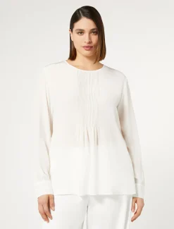 Marina Rinaldi Chemisier en soie BLANC Outlet