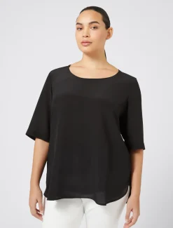 Marina Rinaldi Chemisier en soie NOIR Clearance