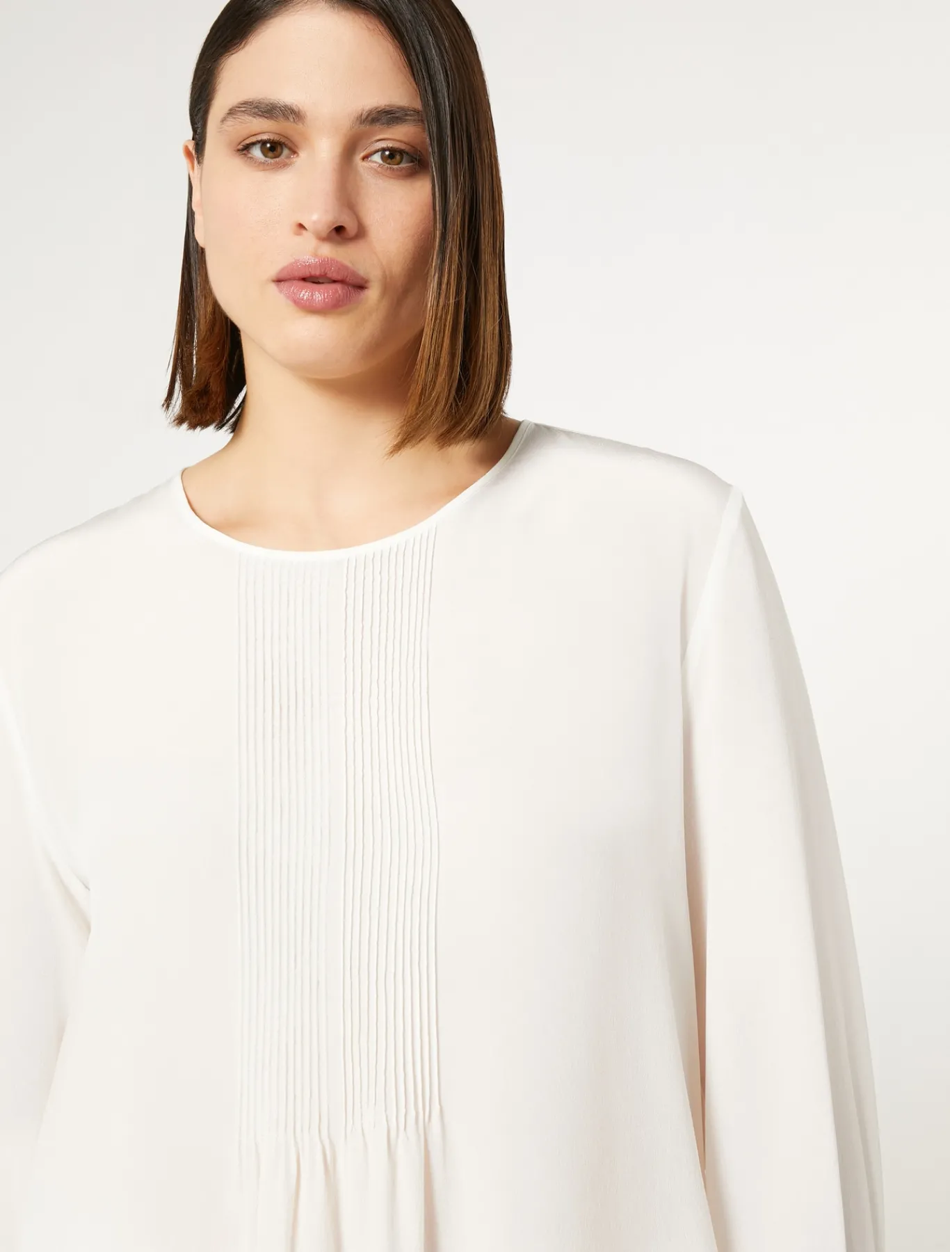 Marina Rinaldi Chemisier en soie BLANC Outlet
