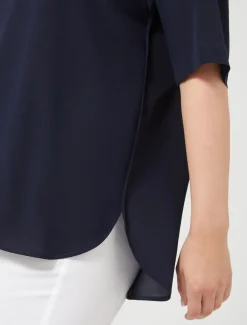 Marina Rinaldi Chemisier en soie BLEUET Clearance