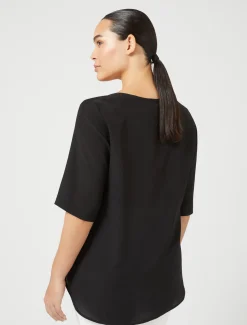 Marina Rinaldi Chemisier en soie NOIR Clearance