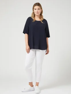 Marina Rinaldi Chemisier en soie BLEUET Clearance