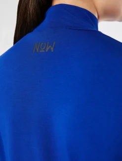 Marina Rinaldi Col roulé en jersey de viscose stretch BLEUET Outlet