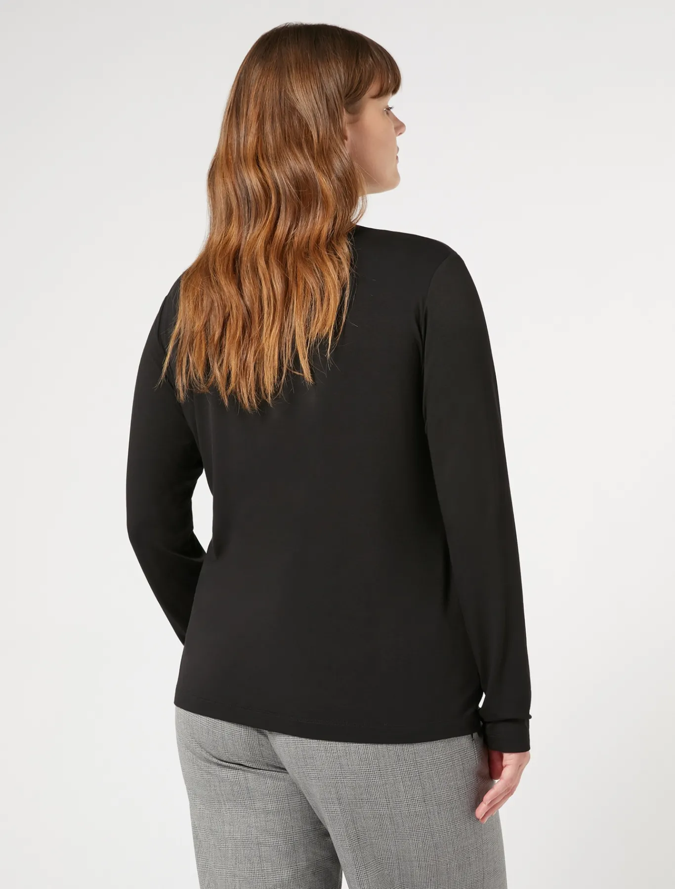 Marina Rinaldi Col roulé en jersey de viscose stretch NOIR New