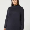 Marina Rinaldi Col roulé en viscose stretch BLEUNUIT Best