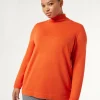 Marina Rinaldi Col roulé en viscose stretch ROUILLE New