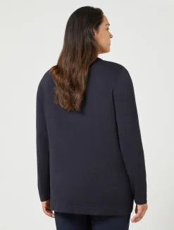 Marina Rinaldi Col roulé en viscose stretch BLEUNUIT Best