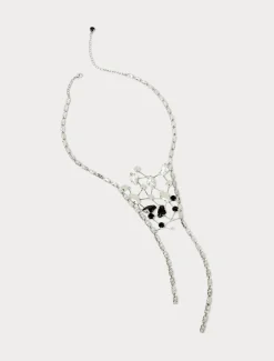 Marina Rinaldi Collier avec baguettes et strass CRISTAL Clearance