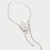 Marina Rinaldi Collier avec baguettes et strass ROSE Hot