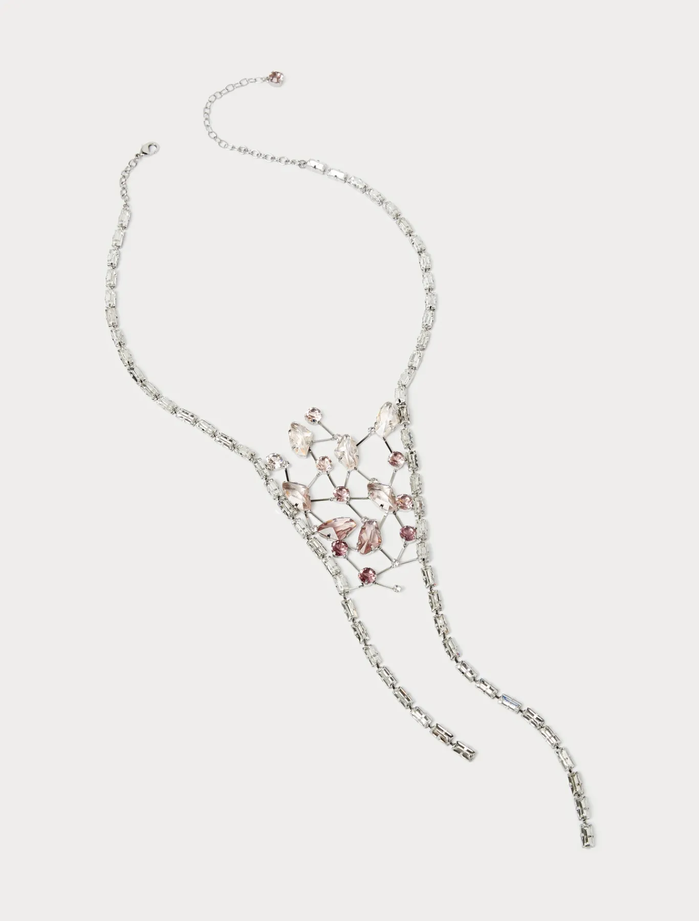 Marina Rinaldi Collier avec baguettes et strass ROSE Hot