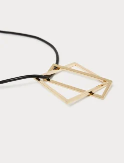 Marina Rinaldi Collier avec pendentifs géométriques OR Sale