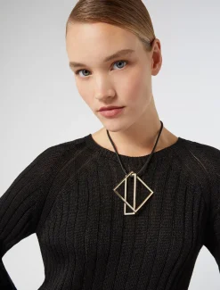 Marina Rinaldi Collier avec pendentifs géométriques OR Sale