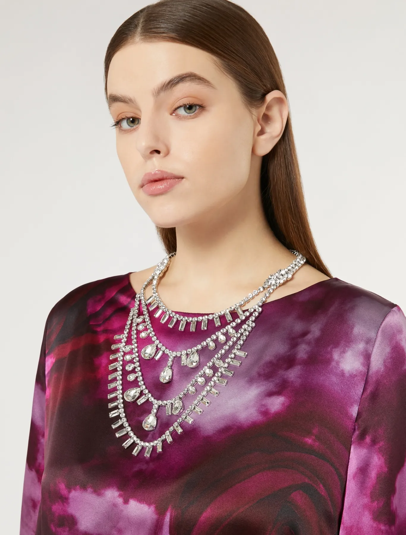 Marina Rinaldi Collier chandelier avec cabochons CRISTAL Sale