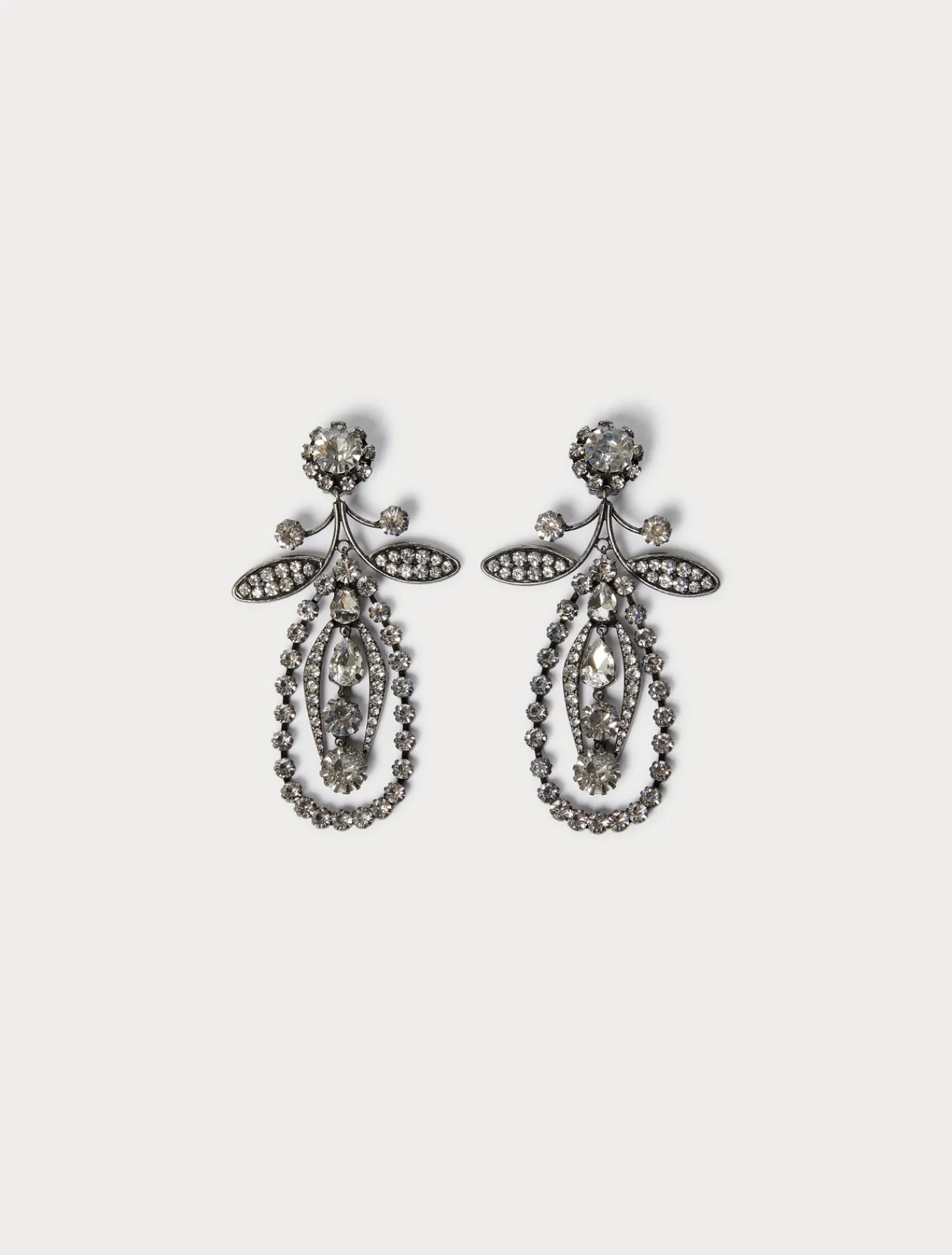Marina Rinaldi Collier et boucles d’oreilles en strass ARGENT Sale