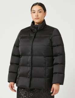 Marina Rinaldi Doudoune en satin NOIR Discount