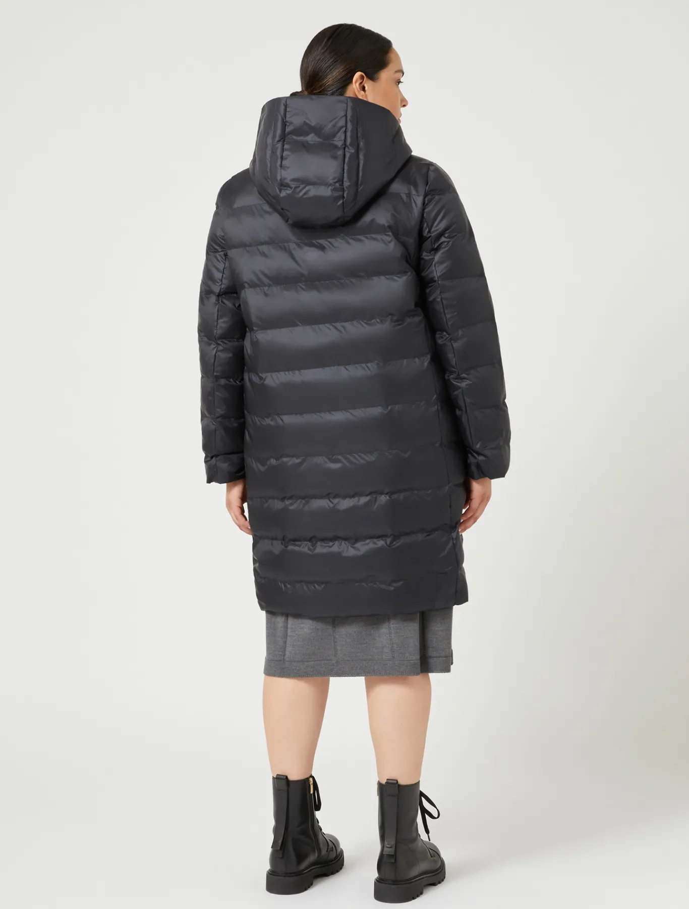 Marina Rinaldi Doudoune en taffetas et toile de nylon déperlante NOIR Discount