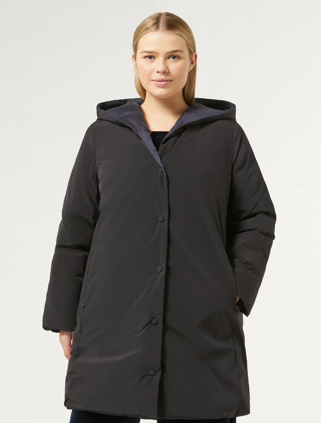 Marina Rinaldi Doudoune en taffetas et toile de nylon déperlante BLEUMARINE Discount